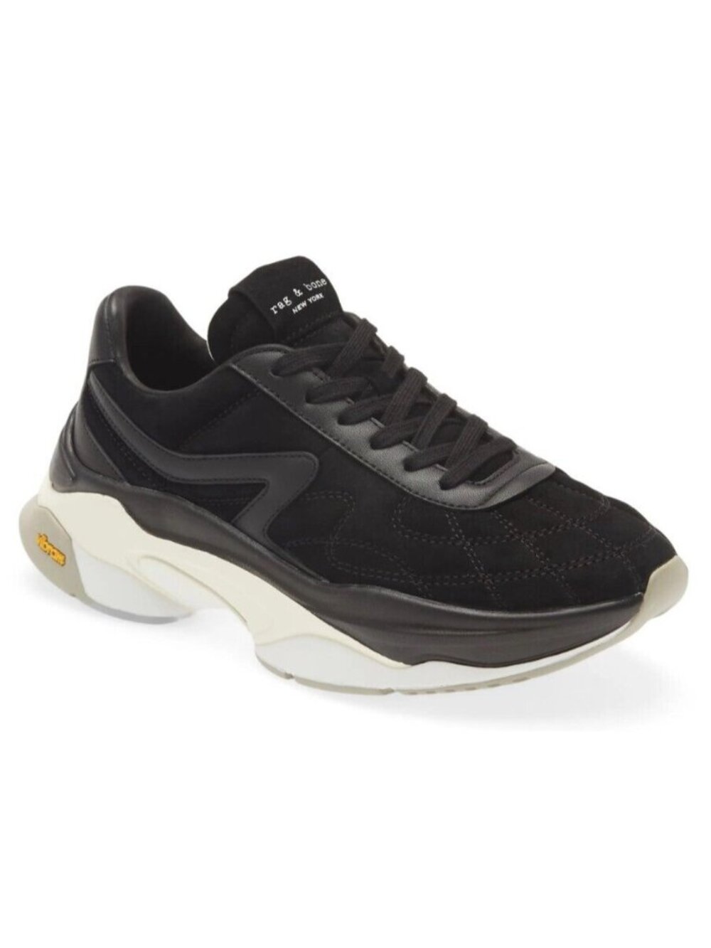 Rag & Bone Womens Legacy Runner Sneaker Black Suede & Leather Size 39.5 / US 9.5